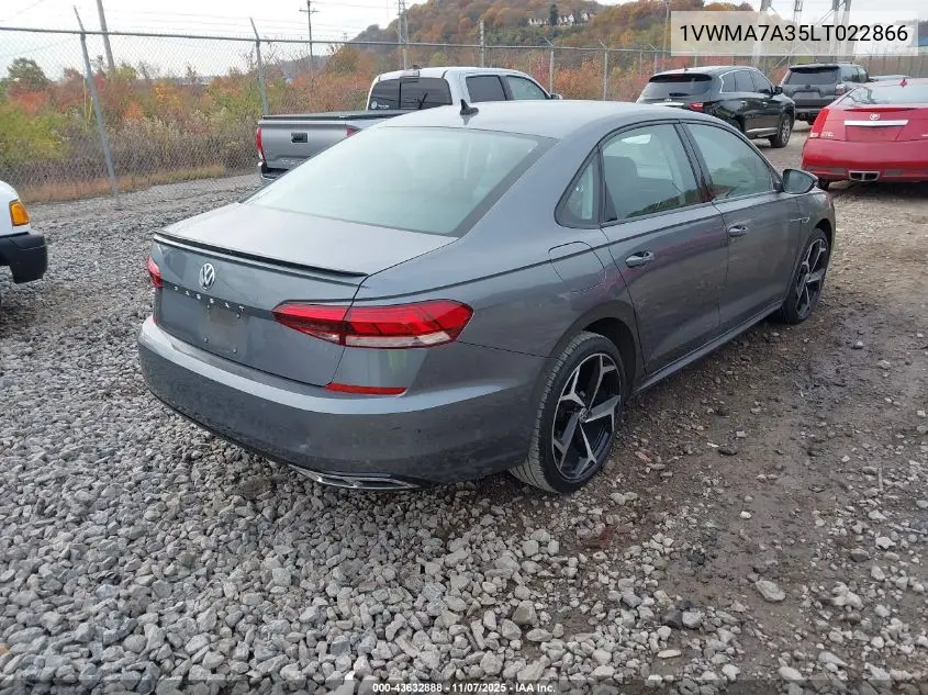 1VWMA7A35LT022866 2020 Volkswagen Passat 2.0T R-Line