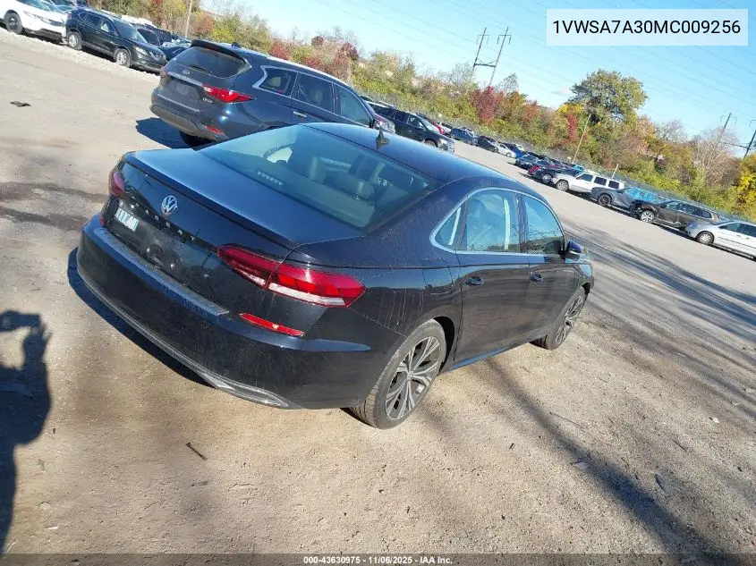 1VWSA7A30MC009256 2021 Volkswagen Passat 2.0T Se