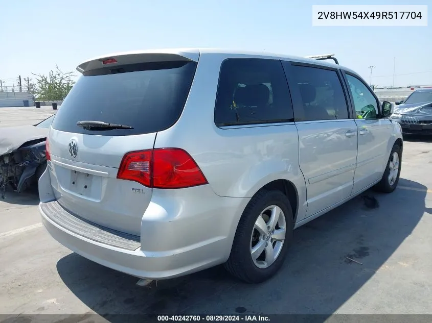 2V8HW54X49R517704 2009 Volkswagen Routan Sel