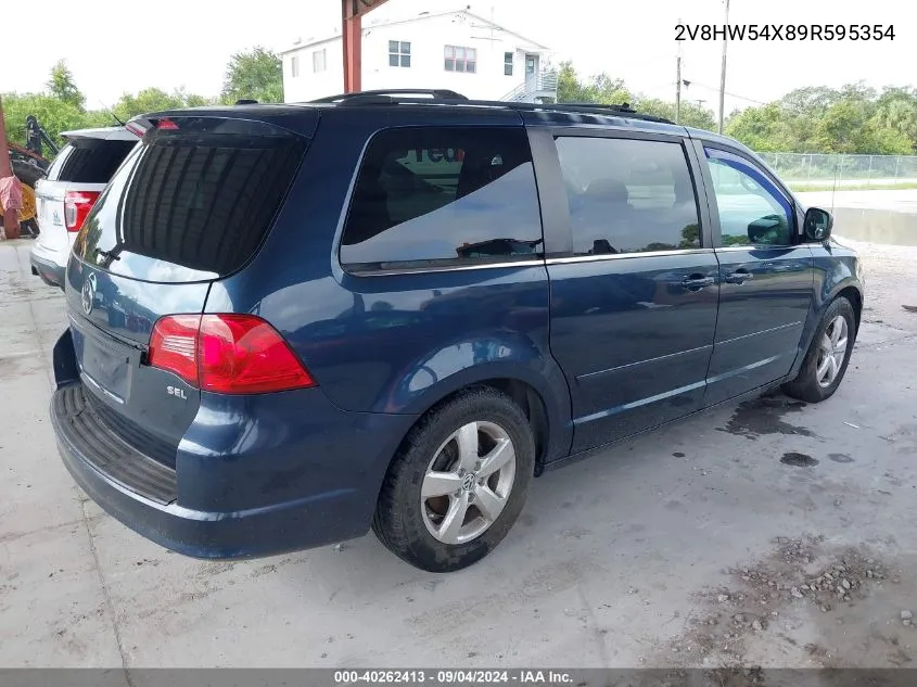 2V8HW54X89R595354 2009 Volkswagen Routan Sel