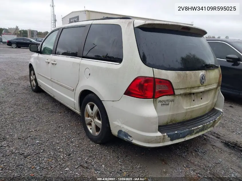2V8HW34109R595025 2009 Volkswagen Routan Se