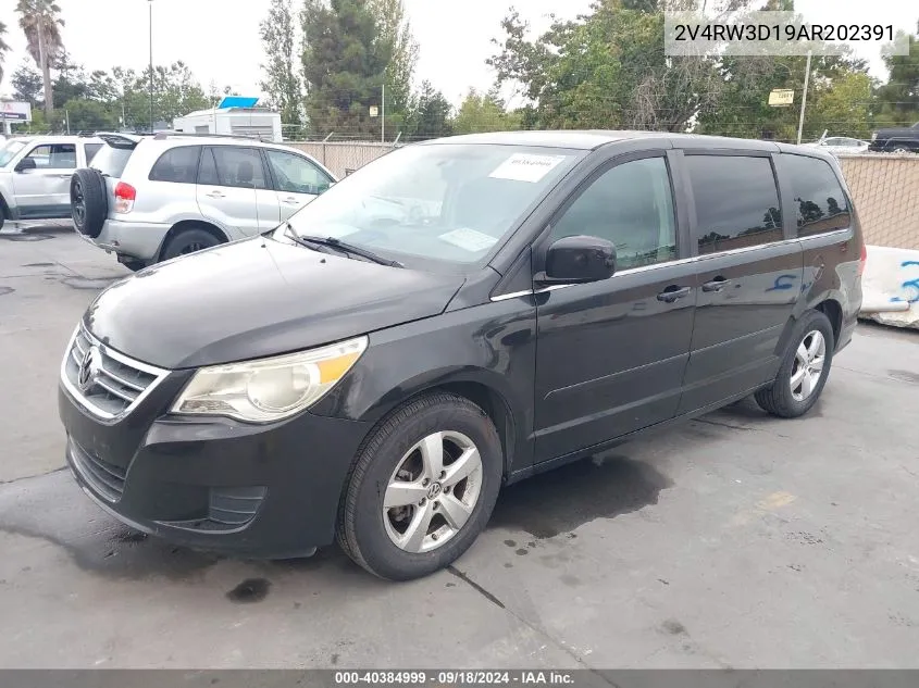 2V4RW3D19AR202391 2010 Volkswagen Routan Se