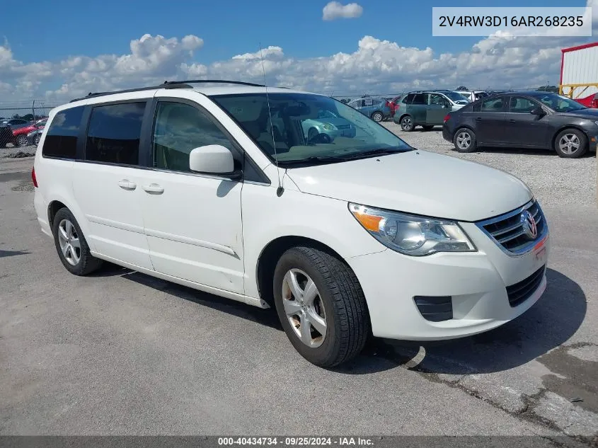 2V4RW3D16AR268235 2010 Volkswagen Routan Se