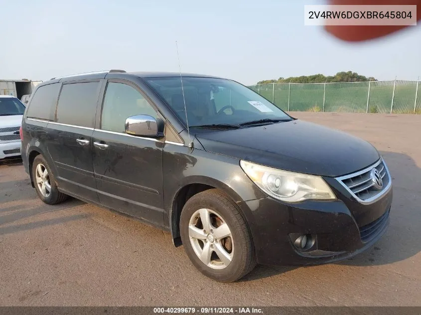 2V4RW6DGXBR645804 2011 Volkswagen Routan Sel Premium