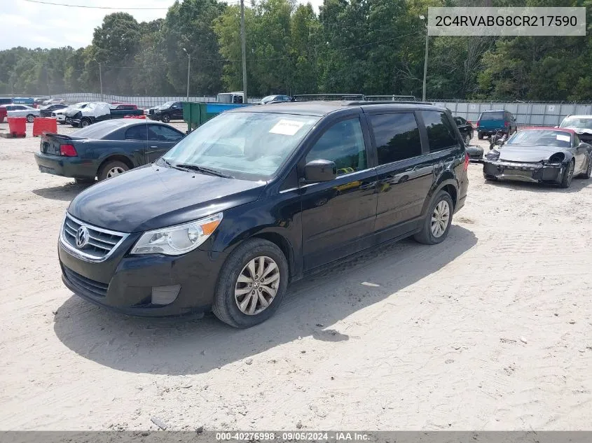 2C4RVABG8CR217590 2012 Volkswagen Routan Se