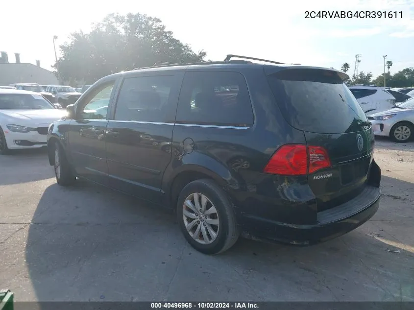 2C4RVABG4CR391611 2012 Volkswagen Routan Se