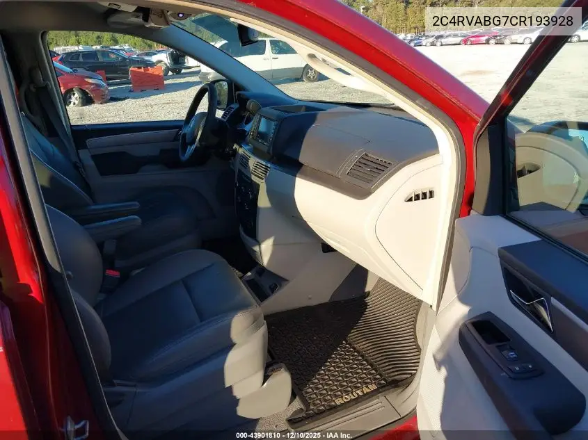 2C4RVABG7CR193928 2012 Volkswagen Routan Se