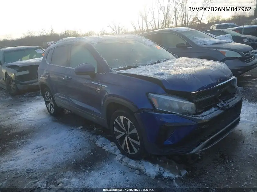 3VVPX7B26NM047962 2022 Volkswagen Taos 1.5T Se