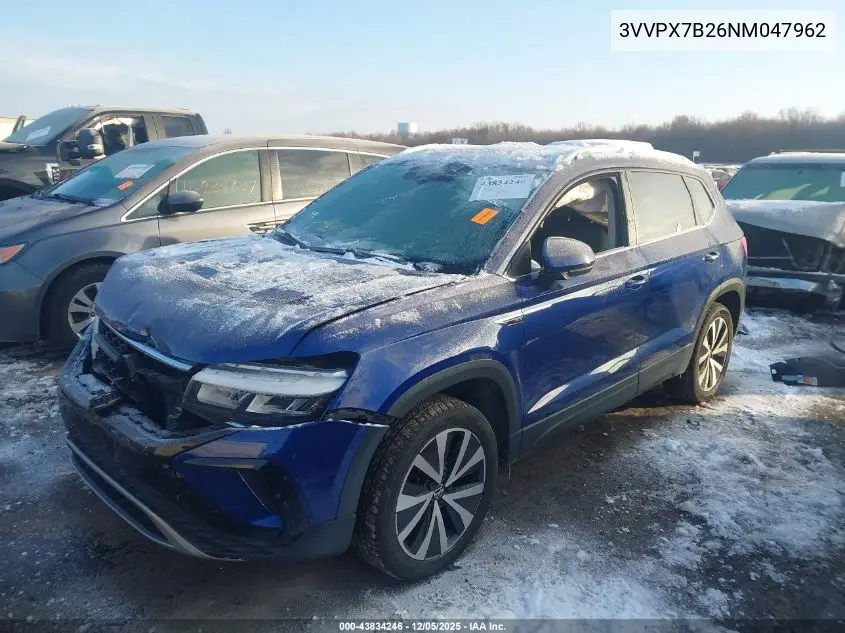 3VVPX7B26NM047962 2022 Volkswagen Taos 1.5T Se