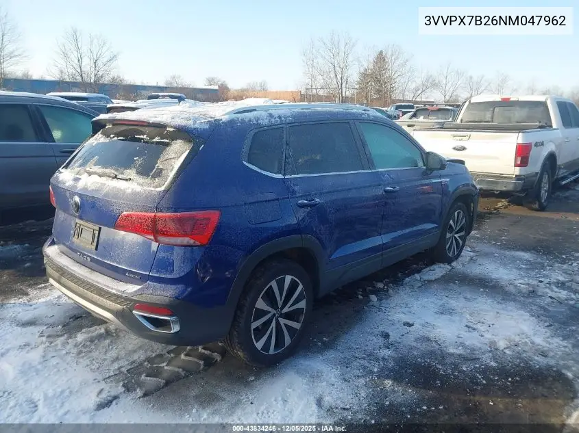 3VVPX7B26NM047962 2022 Volkswagen Taos 1.5T Se