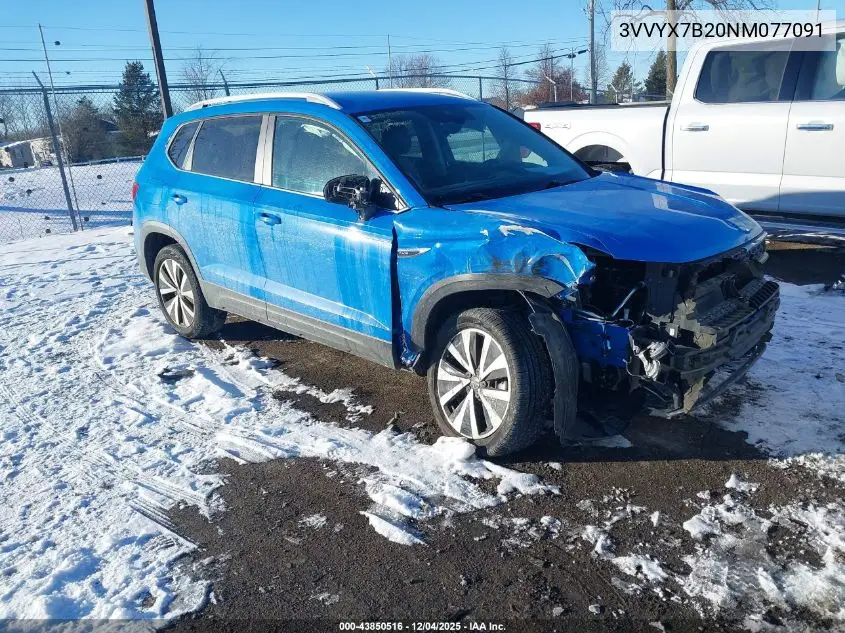 3VVYX7B20NM077091 2022 Volkswagen Taos 1.5T Se