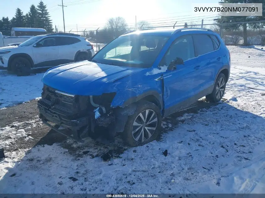 3VVYX7B20NM077091 2022 Volkswagen Taos 1.5T Se