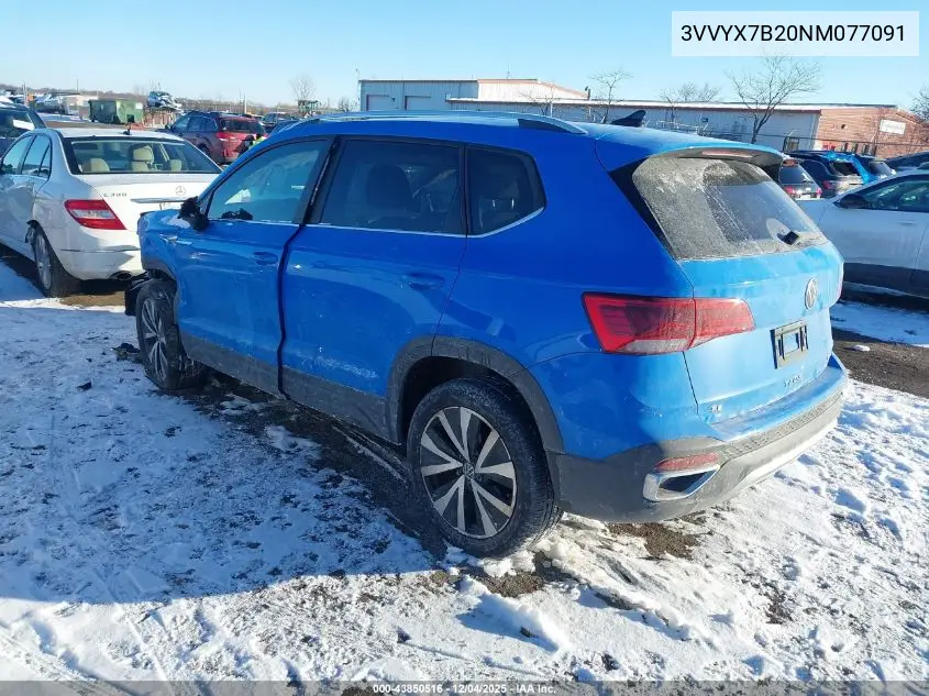 3VVYX7B20NM077091 2022 Volkswagen Taos 1.5T Se