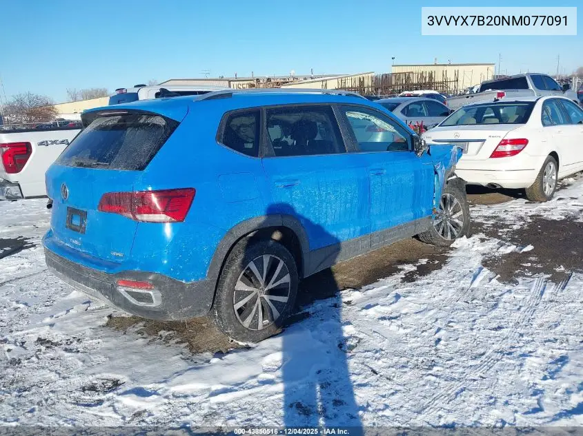 3VVYX7B20NM077091 2022 Volkswagen Taos 1.5T Se