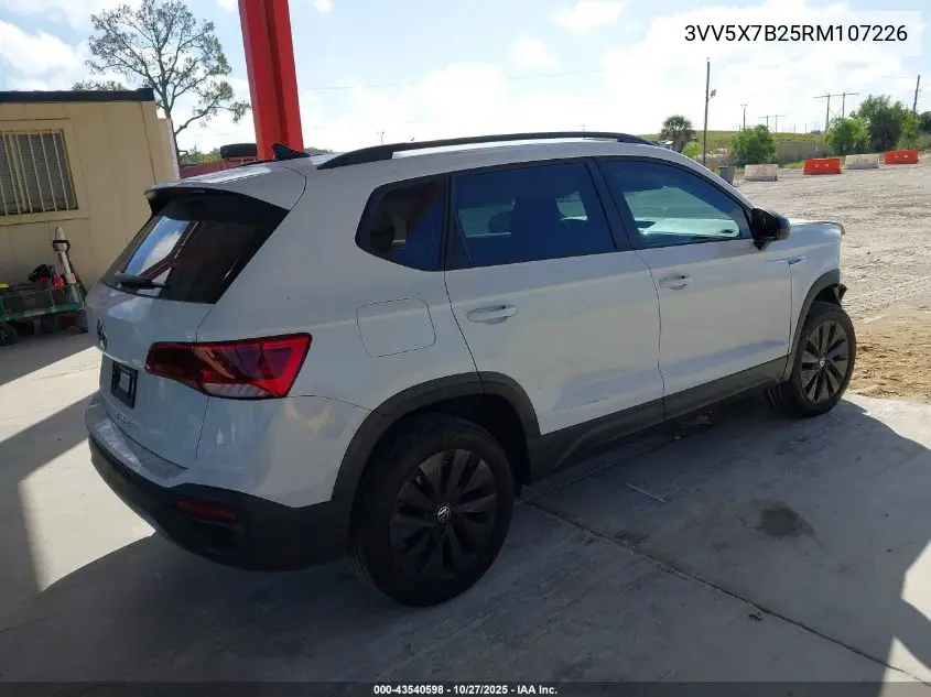 3VV5X7B25RM107226 2024 Volkswagen Taos 1.5T S