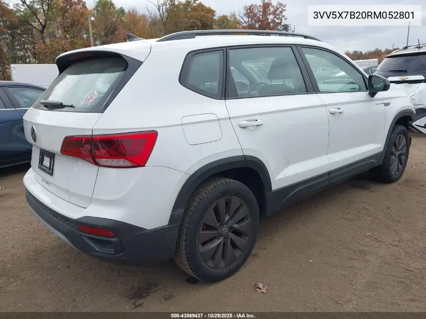 3VV5X7B20RM052801 2024 Volkswagen Taos 1.5T S