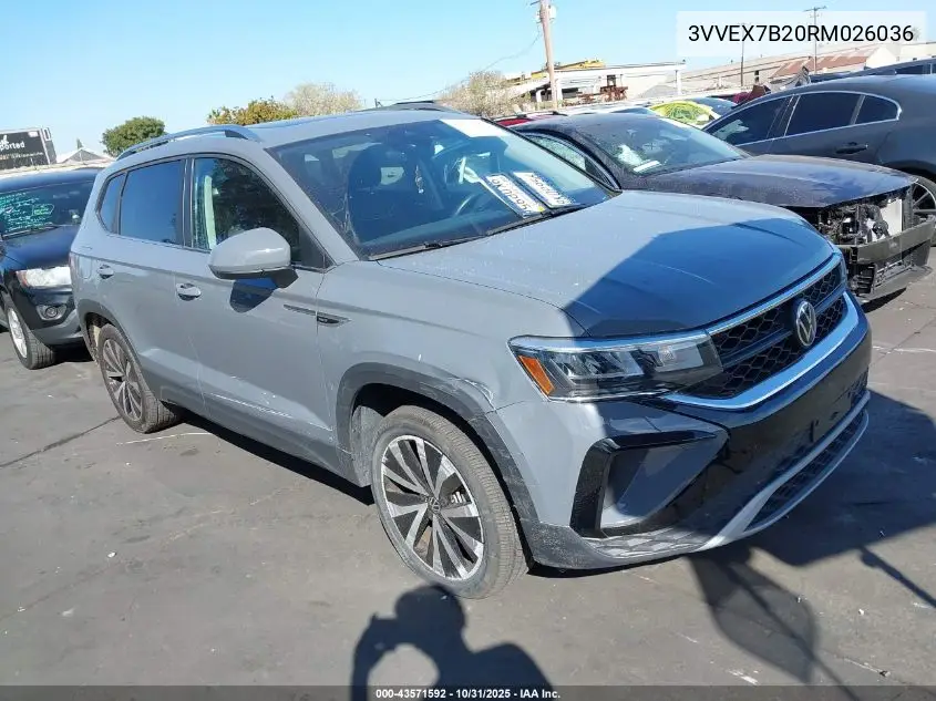 3VVEX7B20RM026036 2024 Volkswagen Taos 1.5T Se