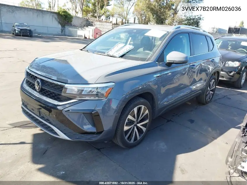 3VVEX7B20RM026036 2024 Volkswagen Taos 1.5T Se