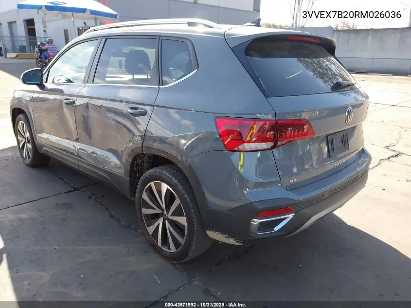 3VVEX7B20RM026036 2024 Volkswagen Taos 1.5T Se