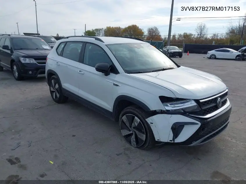 3VV8X7B27RM017153 2024 Volkswagen Taos 1.5T S