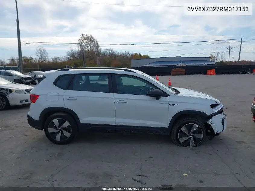 3VV8X7B27RM017153 2024 Volkswagen Taos 1.5T S