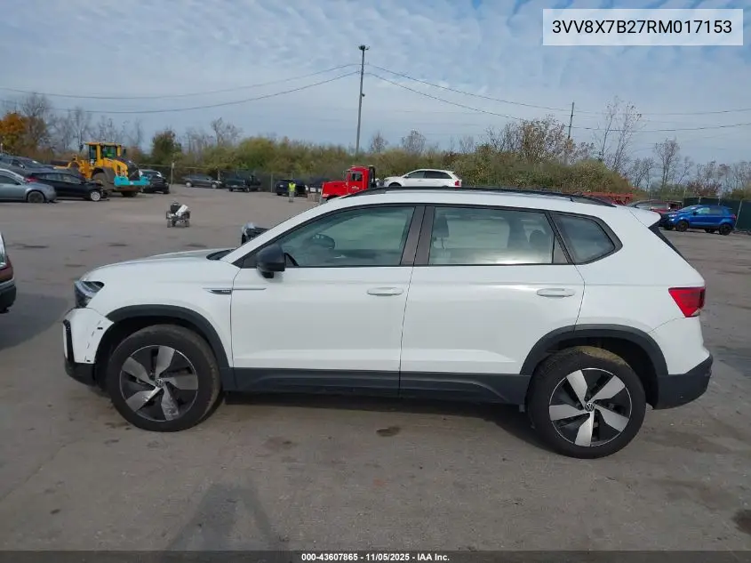 3VV8X7B27RM017153 2024 Volkswagen Taos 1.5T S