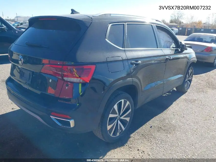 3VVSX7B20RM007232 2024 Volkswagen Taos 1.5T Se