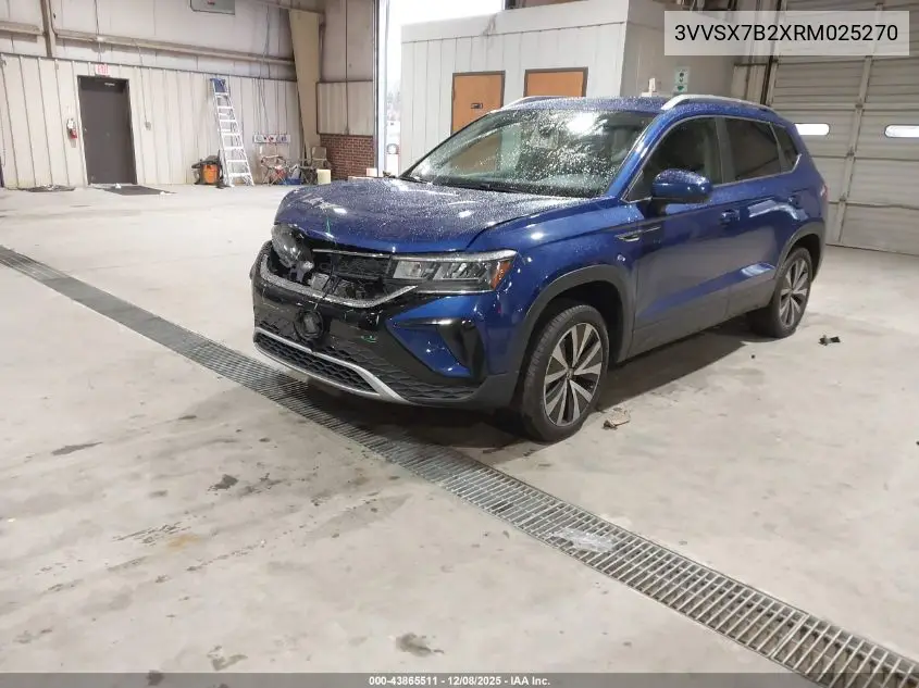 3VVSX7B2XRM025270 2024 Volkswagen Taos 1.5T Se