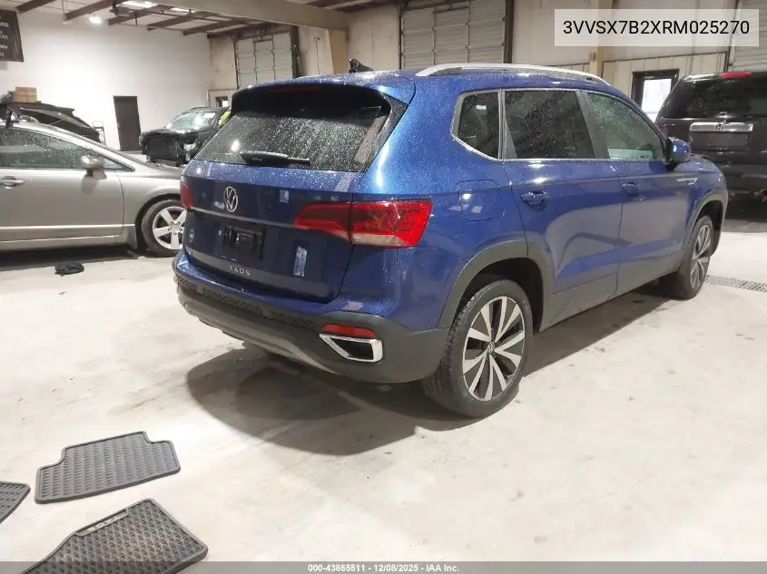 3VVSX7B2XRM025270 2024 Volkswagen Taos 1.5T Se