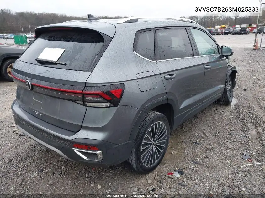 3VVSC7B26SM025333 2025 Volkswagen Taos 1.5T Se