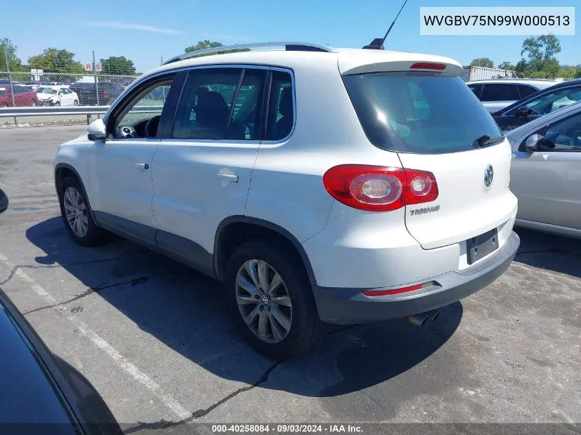 WVGBV75N99W000513 2009 Volkswagen Tiguan Se/Sel