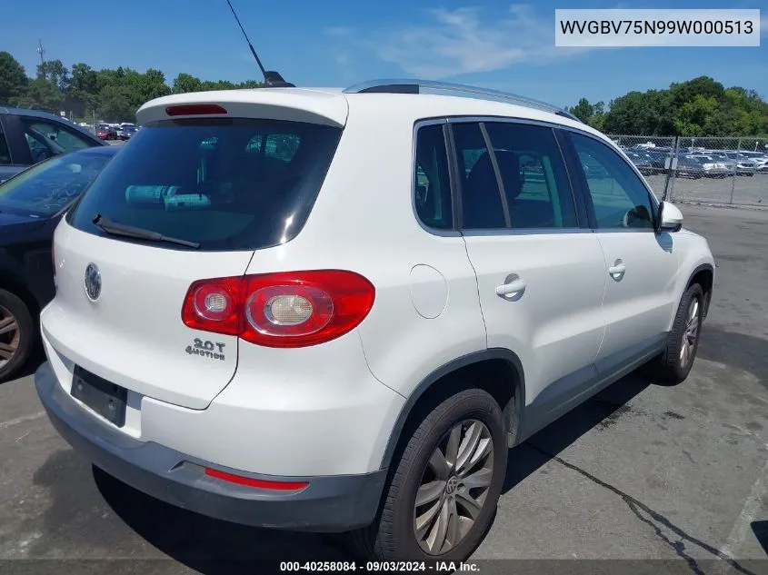 WVGBV75N99W000513 2009 Volkswagen Tiguan Se/Sel