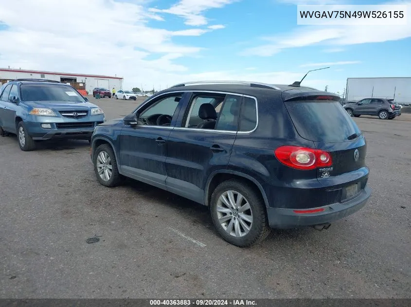 WVGAV75N49W526155 2009 Volkswagen Tiguan Se