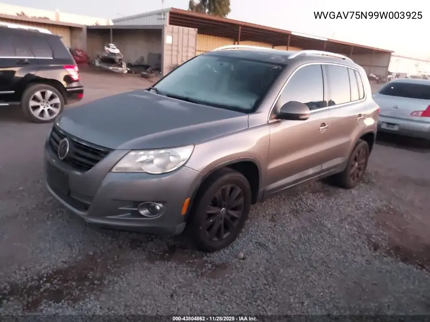 WVGAV75N99W003925 2009 Volkswagen Tiguan S/Se/Sel