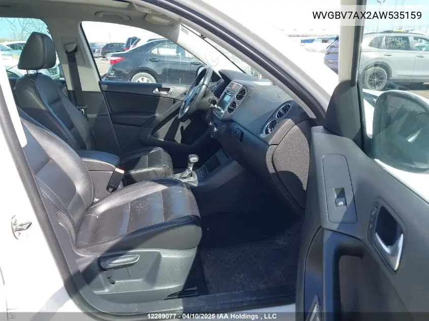 WVGBV7AX2AW535159 2010 Volkswagen Tiguan