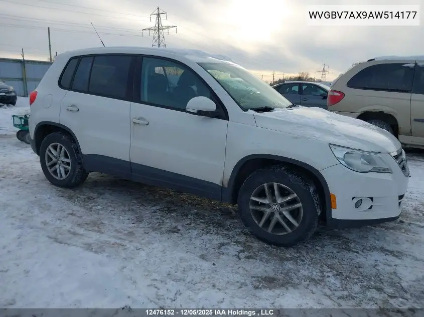 WVGBV7AX9AW514177 2010 Volkswagen Tiguan Se/Sel
