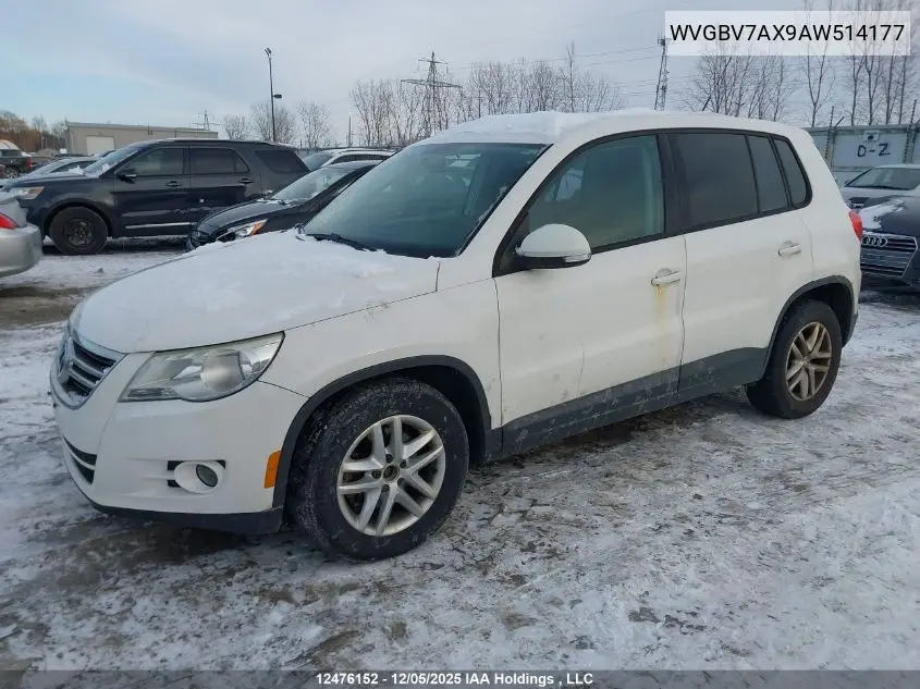 WVGBV7AX9AW514177 2010 Volkswagen Tiguan Se/Sel