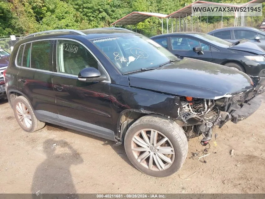 WVGAV7AX3AW521945 2010 Volkswagen Tiguan Wolfsburg Edition