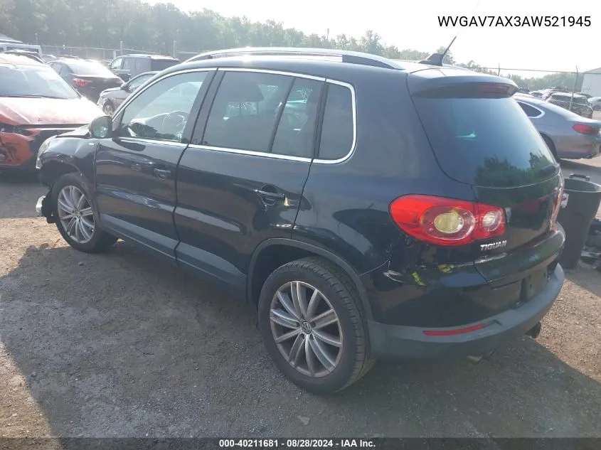 WVGAV7AX3AW521945 2010 Volkswagen Tiguan Wolfsburg Edition