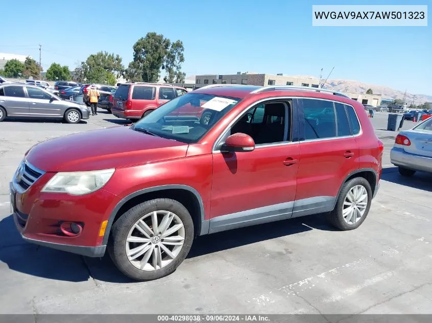 WVGAV9AX7AW501323 2010 Volkswagen Tiguan Se