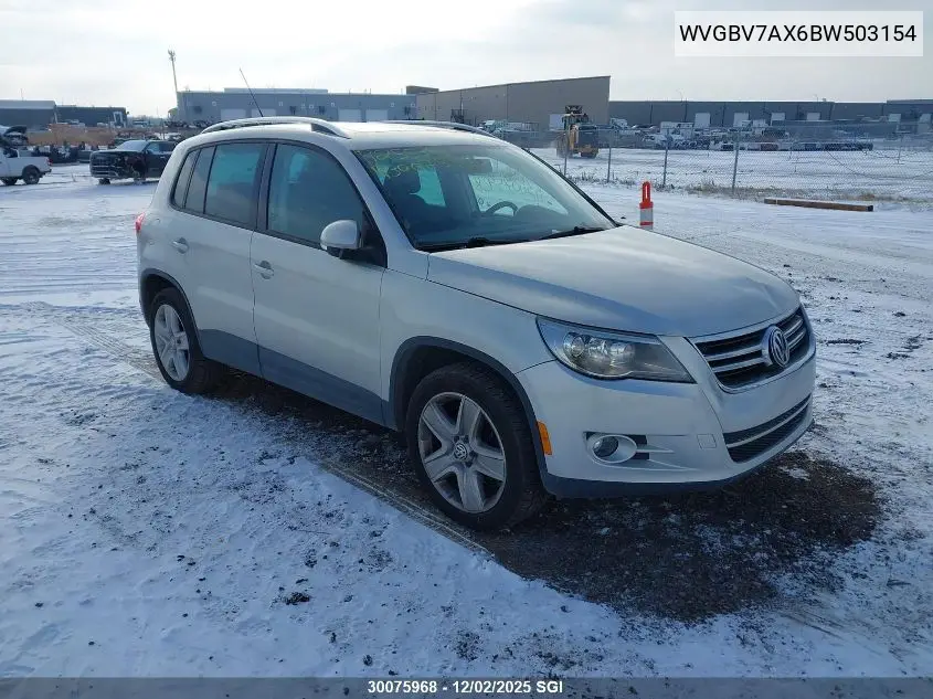 WVGBV7AX6BW503154 2011 Volkswagen Tiguan S/Se/Sel