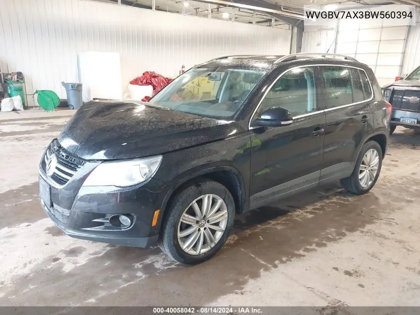 WVGBV7AX3BW560394 2011 Volkswagen Tiguan Se