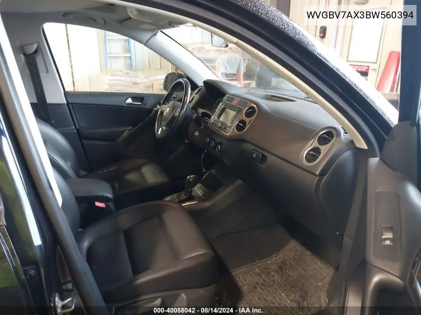 WVGBV7AX3BW560394 2011 Volkswagen Tiguan Se