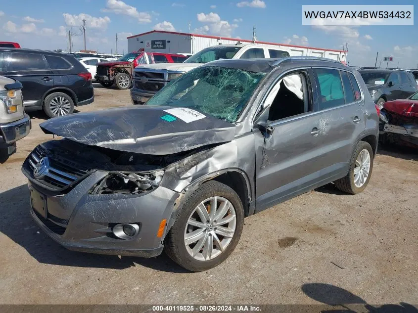 WVGAV7AX4BW534432 2011 Volkswagen Tiguan Se