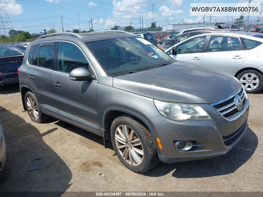 WVGBV7AX8BW500756 2011 Volkswagen Tiguan Se