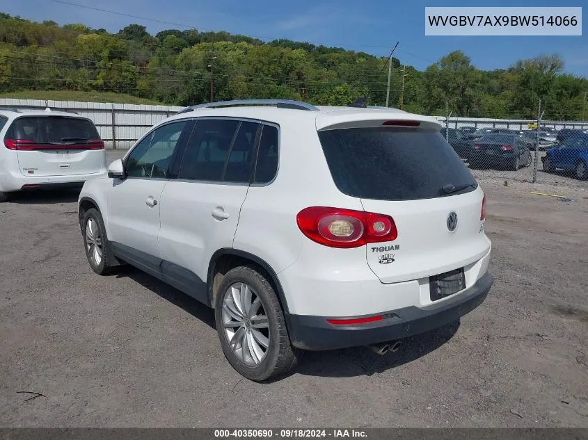 WVGBV7AX9BW514066 2011 Volkswagen Tiguan Se