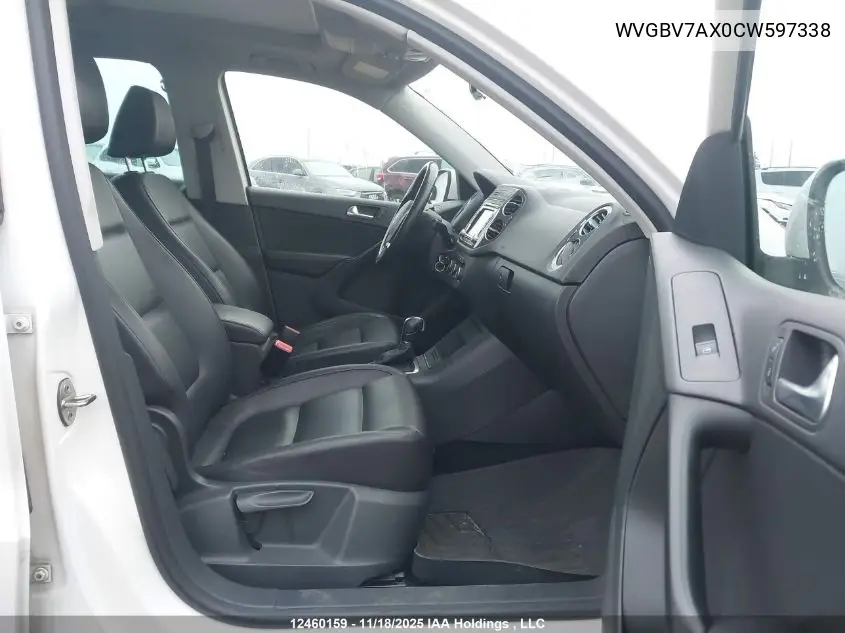 WVGBV7AX0CW597338 2012 Volkswagen Tiguan S/Se/Sel
