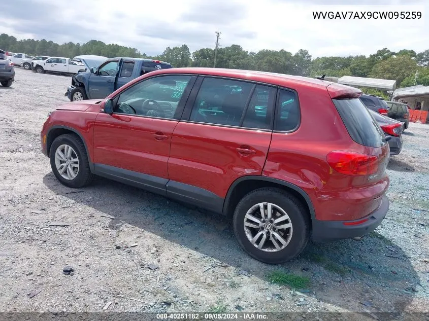 WVGAV7AX9CW095259 2012 Volkswagen Tiguan S