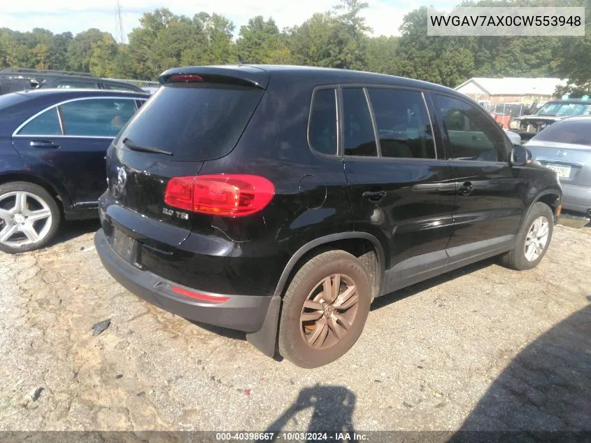 WVGAV7AX0CW553948 2012 Volkswagen Tiguan Le