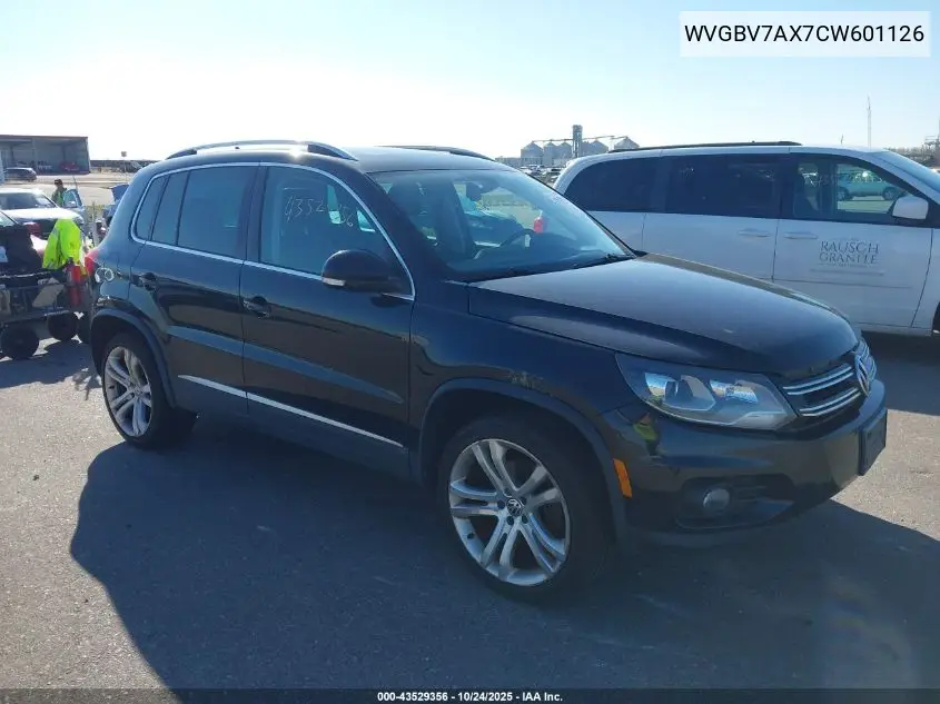 WVGBV7AX7CW601126 2012 Volkswagen Tiguan Sel